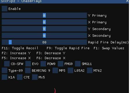 R6彩虹六号 老外自定义无后座压枪脚本v4.0.2