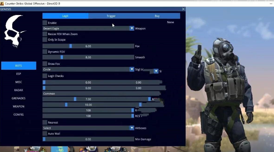 创世纪 CSGO 免费辅助 透视自瞄换肤等