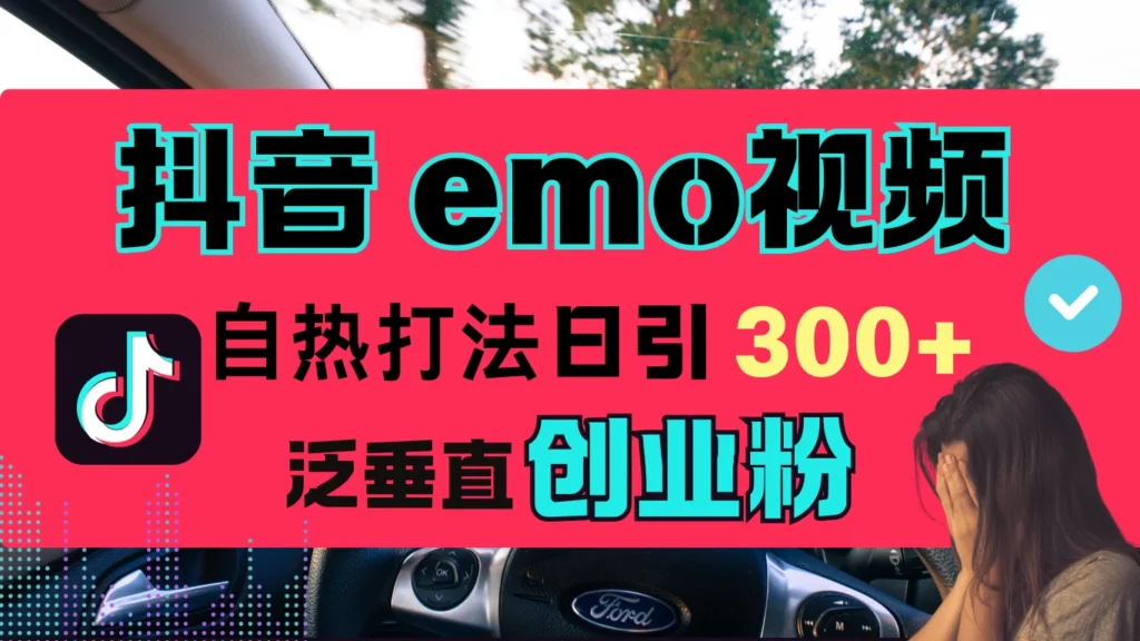 抖音“EMO视频”自热流打法,日引300+泛垂直创业粉 第1张 抖音“EMO视频”自热流打法,日引300+泛垂直创业粉 第1张